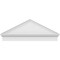 Ekena Millwork Peaked Cap Smooth Architectural PVC Combination Pediment, 46"W x 18-3/8"H x 2-3/4"P (Pitch 6/12) PEDPC046X185PKC00 - alternate 3